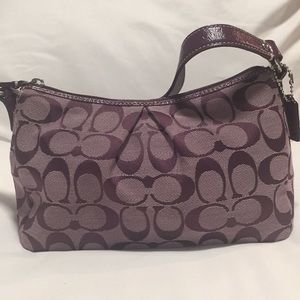 Small purple authentic coach purse